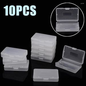 Opbergzakken 10 stks/Set Clear Box Plastic Game Cards Cartridge Case Dust Proof Cover voor Nin Tendo Boy Advance GBA