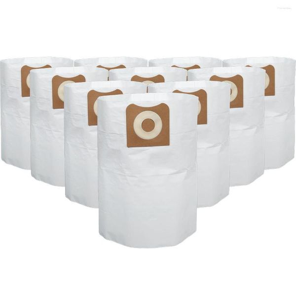 Sacs de rangement 10 pièces sac à poussière pour aspirateur 12-16 gallons filtre de collecte Double couche humide sec