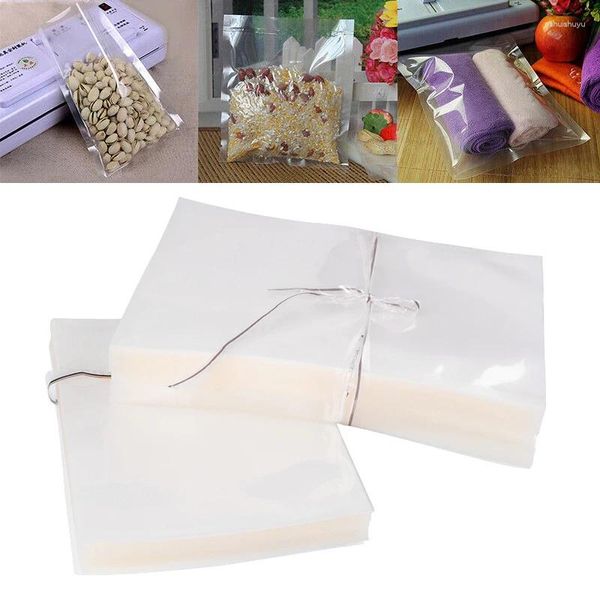 Sacs de rangement 10pcs Affairs Aliments ouverts Open Top Emple Plastic Freezer Saver Garches Clear pour les haricots