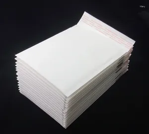 Sacs de rangement 11 / 13cm Petite enveloppe à bulles blanches Mailer Express Pedded Papier d'expédition cadeau