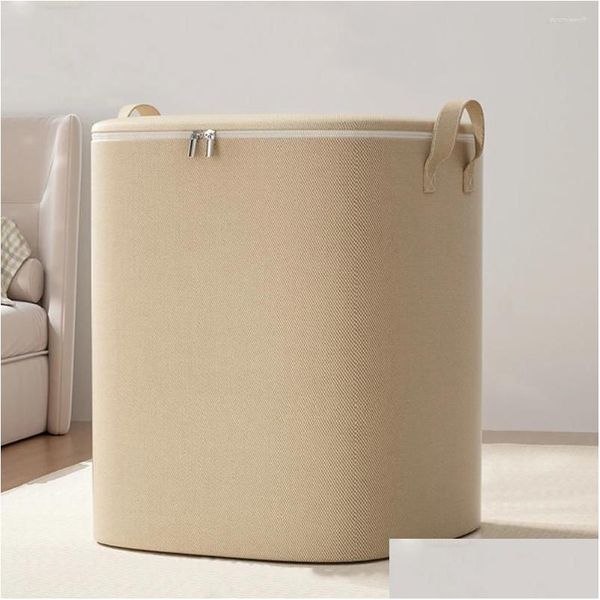 Sacs de rangement 110 / 140L Bin Sac de couette extra large avec fermeture à glissière et poignées renforcées pour couverture de vêtements Literie Drop Livraison Accueil Ottaf