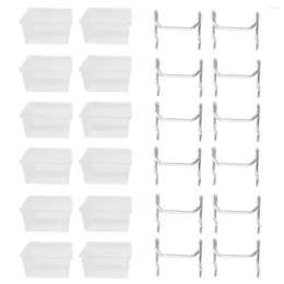 Sacs de rangement 12 pièces Kit de bacs en plastique pergoard - avec crochets Accessoires Workbench ajustement à la planche à cheville
