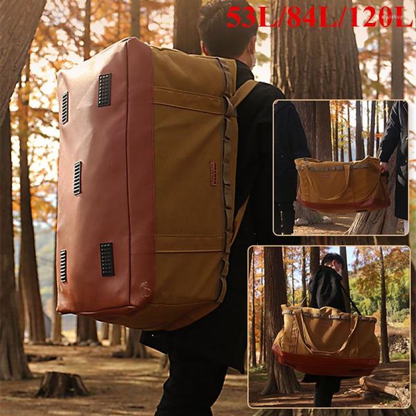 Sacs de rangement 120L sac de Camping en plein air Super grande capacité tente auvent ustensiles de cuisine pique-nique sac à main étanche organisateur d'épaule