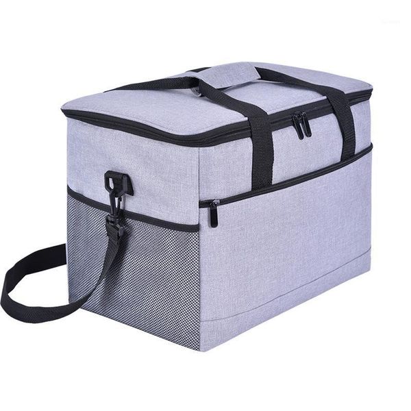 Sacs de rangement 17 / 33L Sac d'isolation étanche Grand organisateur de refroidisseur de voiture pour voyage camping refroidissement fourre-tout eau boisson fruits frais-conservation