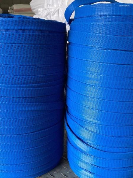 Sacs de rangement 1kg Blue Plastic Mesh Sleeve Metal Protection Net Haute élasticité Résistant à l'usure Résistant aux chocs Résistance à la traction Emballage