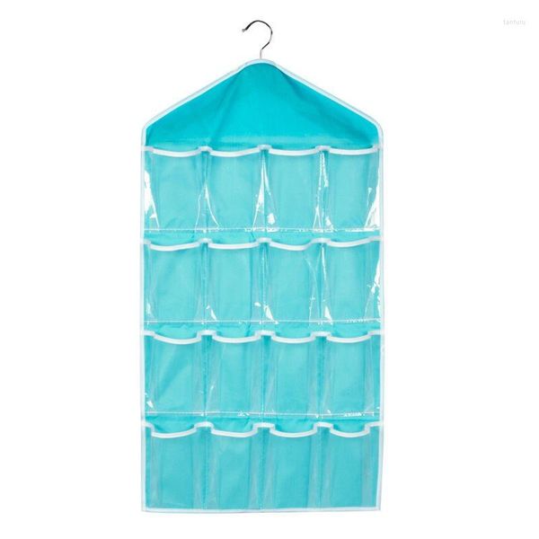 Sacs de rangement 1pc 16 Pocket Clear Armoire de porte de porte de porte de porte Bra Sous-vêtements Organisateurs Organisateurs Sac multifonction