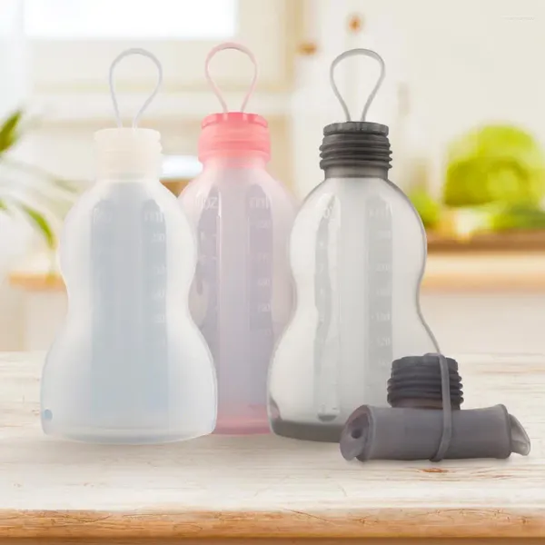 Sacs de rangement 1PC 250 ml Sac à lait en silicone réutilisable avec une échelle Capacité de qualité alimentaire Conteneur de sein pour bébé