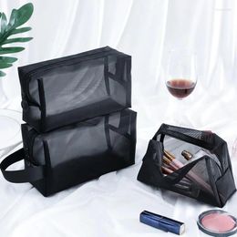 Bolsas de almacenamiento 1 PC POTO DE MEDIDOR NEGRA POUSO A LAN CAPACIDAD COSMÉTICA Bag Bag Organizer para al aire libre