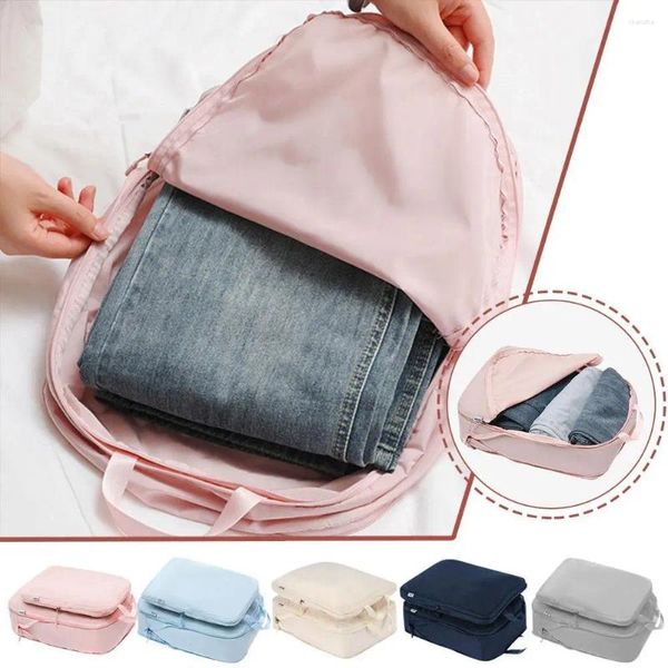 Bolsas de almacenamiento 1 PC Bolso compresible Cubos de empaquetado de viajes plegables