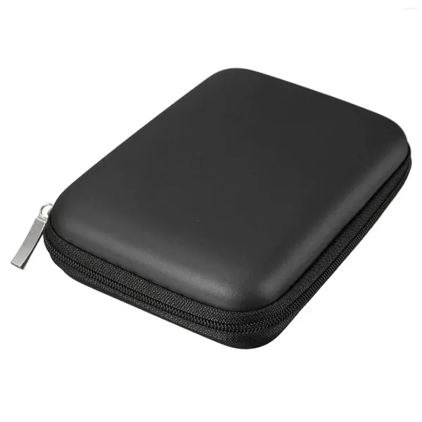 Sacs de rangement 1PC Drive dur pratique avec fermeture à glissière 2.5 HDD Black Pouch Boîte de transport portable Protection de disque de transport