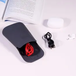 Sacs de rangement 1PC Écouteur d'écouteur compact Sac casque durable Sac de casque polyvalent en silicone portable pour les voyages à domicile Utilisation