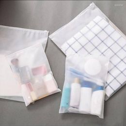 Bolsas de almacenamiento, 1 unidad, bolsa de cosméticos de plástico transparente con autosellado que se puede volver a sellar, paquete de ropa para zapatos que se puede volver a cerrar