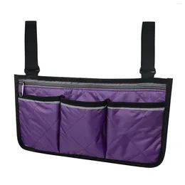 Bolsas de almacenamiento 1 unids Bolsa de reposabrazos Silla de ruedas Asiento lateral Llevar bolsa de reposabrazos