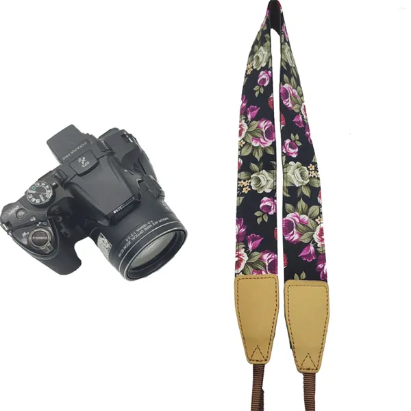 Sacs de rangement 1pcs caméra sangle ceinture élégante florale réglable cou épaule pographe cadeau pour hommes femmes appareils photo reflex numériques universels