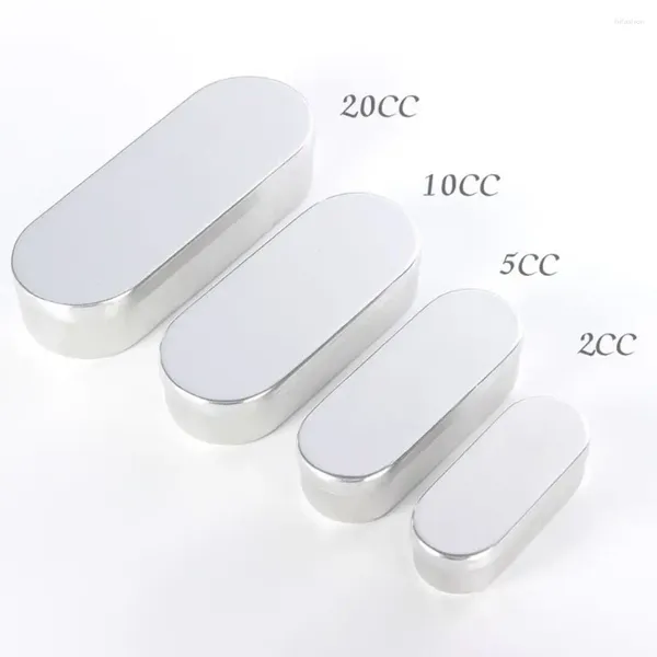 Sacs de rangement 1pcs boîte de stérilisation à haute température résistante 2ml / 5ml / 10ml / 20ml en alliage d'aluminium manucure stérilisateur outil d'ongle dentaire