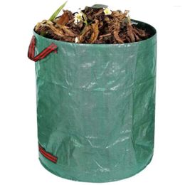 Borse portaoggetti 1 pezzo Borsa da giardino riutilizzabile Rifiuti di foglie resistenti con manico per rifiuti di piante da piscina da giardino