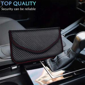 Bolsas de almacenamiento 1 unids Bloqueo de señal Faraday Bolsa Anti-Radiación Anti-Hacking GPS RFID Llave de coche FOB Teléfono Funda protectora