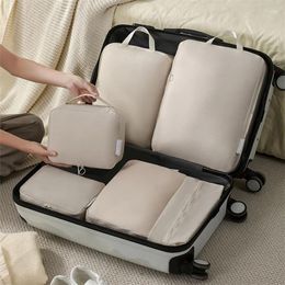 Bolsas de almacenamiento 1pcs compresión de viaje cubos bolsas de la maleta portátil de la maleta organizadores de la ropa impermeable cajones de equipaje