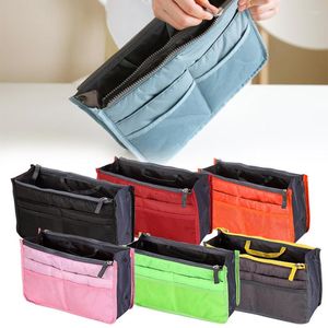 Opbergzakken 1 stks Reizen Insert Liner Organizer Handtassen Vrouwen Nylon Portemonnee Grote Meerdere Zakken Netjes Pouch Vrouwelijke Tote Lady Cosmetische