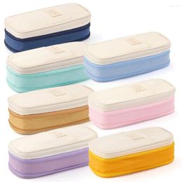 Opbergzakken 1 stuk Macaron-etui met hoge capaciteit, multifunctionele cosmetische tas voor briefpapier