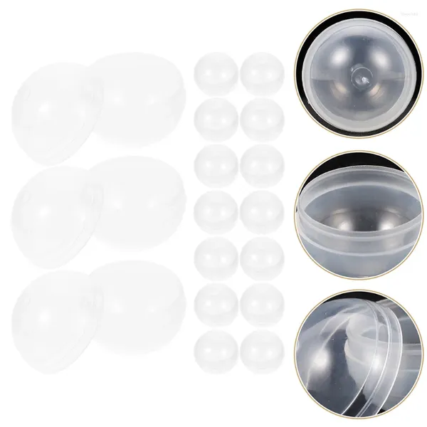 Bolsas de almacenamiento 20 PCS Toy Plastic Wrapping Ball Machine Balls Funny Múltiple Empaque multipropósito Jugar juguetes redondos Clear Clear