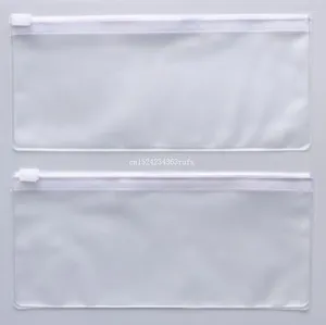 Opbergtassen 2000pcs groothandel zip envelop binder pocket pen zak pvc transparant helder mat plastic waterdicht