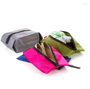 Sacs de rangement 200 pcs/lot Est étanche Portable voyage fourre-tout articles de toilette blanchisserie chaussure pochette sac en gros