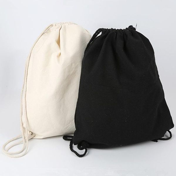 Bolsas de almacenamiento 2022, bolso de lona a la moda con cordón, mochila portátil de compras para chicas y chicas, mochila sencilla de moda de alta calidad para hombros