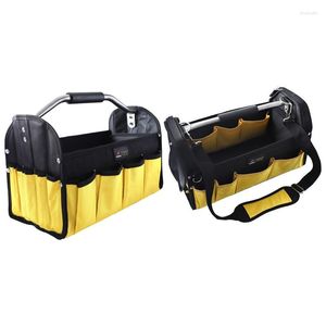 Sacs de rangement 2022 jaune et noir produit ménager Portable sac à outils multifonctionnel électricien sac à main livraison directe doux