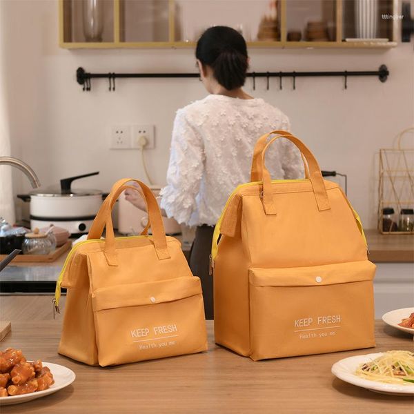 Bolsas de almacenamiento 2023 Bolsa de almuerzo de gran capacidad para mujeres Mujeres engrosadas en espesas.