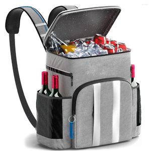 Sacs de rangement 20L Box refroidisseur Sac de pique-nique Grand sac à dos thermique Isulaté de plage bière zip pack de camping bento