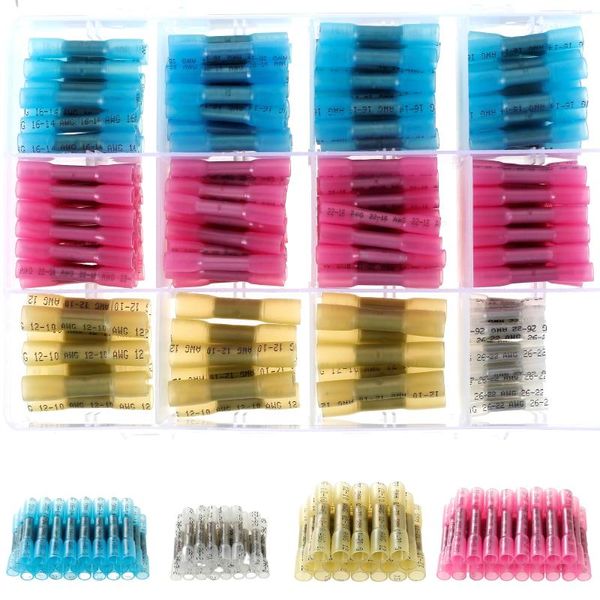 Sacs de rangement 210pcs thermiques Buconnector Buconnector Imperposez les connecteurs de fil électrique Kit de bus isolés stables Terminaux de bus