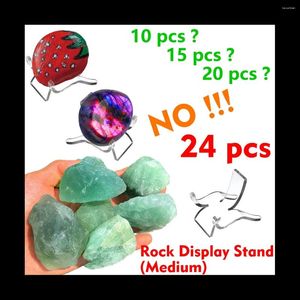 Sacs de rangement 24 PCS Afficher Stand Small Acrylique pour roches peintes Géodes Mineraux Agates (M)