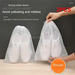 Sacs de rangement 2pcs sac anti-poussière Eco chaussure de séchage étanche à l'humidité