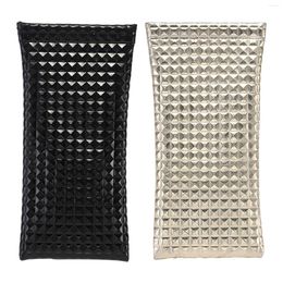 Opbergzakken 2 stks Draagbare Squeeze Lenzenvloeistof Mouw Diamant Praktische Vrouwen Mannen Mode Organizer Zonnebril Pouch Met Drukknoopsluiting