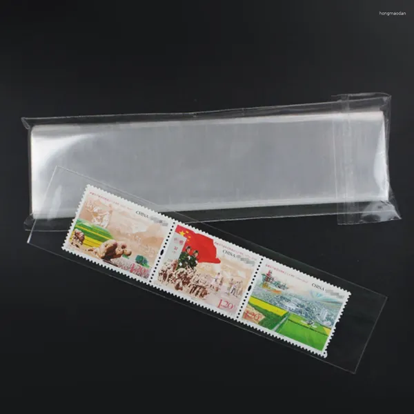 Sacs de rangement 3.0 15cm Sac de protection de timbre Collection à domicile Organisateur de joint en plastique transparent Petit artisanat classique