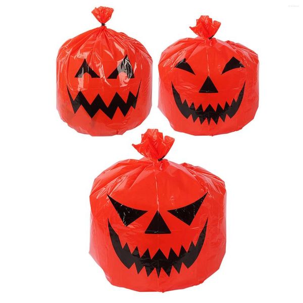 Bolsas de almacenamiento, 3 uds., hojas de calabaza, decoraciones grandes de Halloween, decoración de césped para decoración de jardín al aire libre, basura de jardín