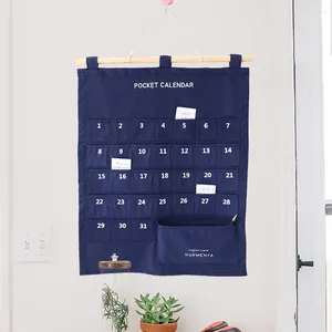 Opbergtassen 32 zakken genummerde organizer kalender pocket chart voor memo note achterdeur muur haning
