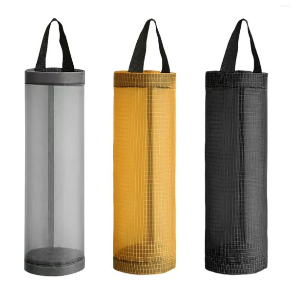 Sacs de rangement 3PCS MAISON MESH PLACE PLACE SALLE PLANT PLANT SAGLEUR ÉPOCIER LE DISTRAPEUR ESPACE SAVERAGE CYLIND