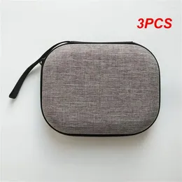 Bolsas de almacenamiento 3 unids portátil mini cáscara dura gadgets digitales bolsa auricular cargador caso cable de datos u organizadores de disco