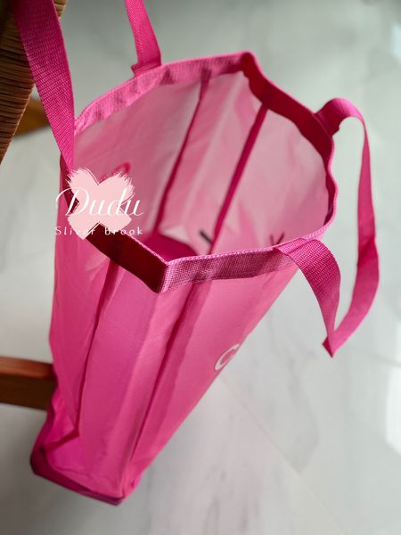Sacs de rangement 43x36x9 cm Sac à provisions en maille rose imprimé mode plage voyage fourre-tout classique maquillage-cadeau