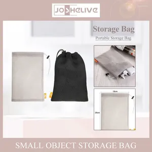 Bolsas de almacenamiento Paquete de 5 bolsas con cordón de malla de nailon - 3,5 x 7,3 pulgadas Actividad al aire libre de viaje multiusos para celular