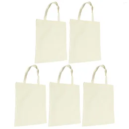 Sacs de rangement 5 pcs toile réticule sac à bandoulière professionnel décontracté spécialisé femmes shopping sac à main
