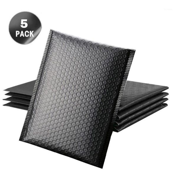 Sacs de rangement 50 Pcs/lot Enveloppes à bulles en papier auto-scellées Mailers Enveloppe rembourrée Sac postal Emballage noir