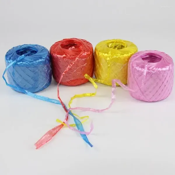 Sacs de rangement 500m Corde de regroupement Plastique PP Emballage Ceinture Couleur Anti Slip Cadeau Décoration Matériel Nylon