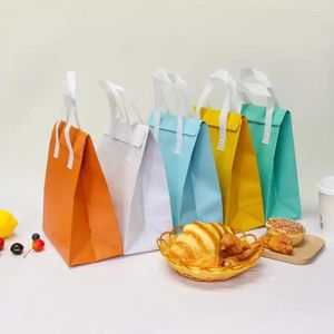 Bolsas de almacenamiento 500 piezas al por mayor de reciclaje personalizado reciclaje desechable calmero de aislamiento con aislamiento no tejido con su propio logotipo para alimentos para beber