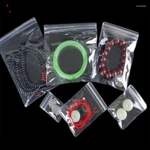 Opbergzakken 50 stks/partij 13 13 cm Clear PVC Anti-oxidatie Jade Plastic Zakjes Sieraden Oorbellen Klep Rits anti-aanslag