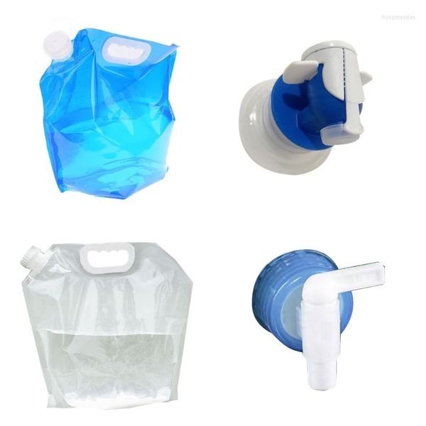 Bolsas de almacenamiento 5L 10L 15L Bolsa de agua plegable Portátil Viajes al aire libre Camping Escalada Fortable Freezable 54DC