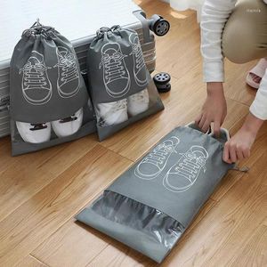 Storage Bags 5pcs Shoes Bag Closet Organizer Non-woven Travel Portable Waterproof Pocket Clothing Hanging