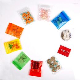 Opbergzakken 5x7 cm 0,2 mm dik Halfclear Ritssluiting Tas Helder Cartoon Mini Plastic Mix Kleuren Sieraden Pillen Verpakking Zakje